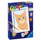 CREART PICTURA PE NUMERE PENTRU COPII PISICUTA PORTOCALIE - RAVENSBURGER (RVSPBN23717)