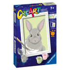 CREART PICTURA PE NUMERE PENTRU COPII IEPURAS GRI - RAVENSBURGER (RVSPBN23718)