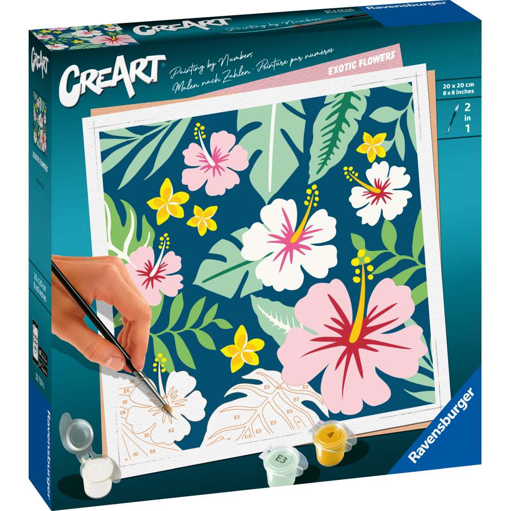 PAINT BY NUMBERS EXOTIC FLOWERS - RAVENSBURGER (RVSPBN23729)