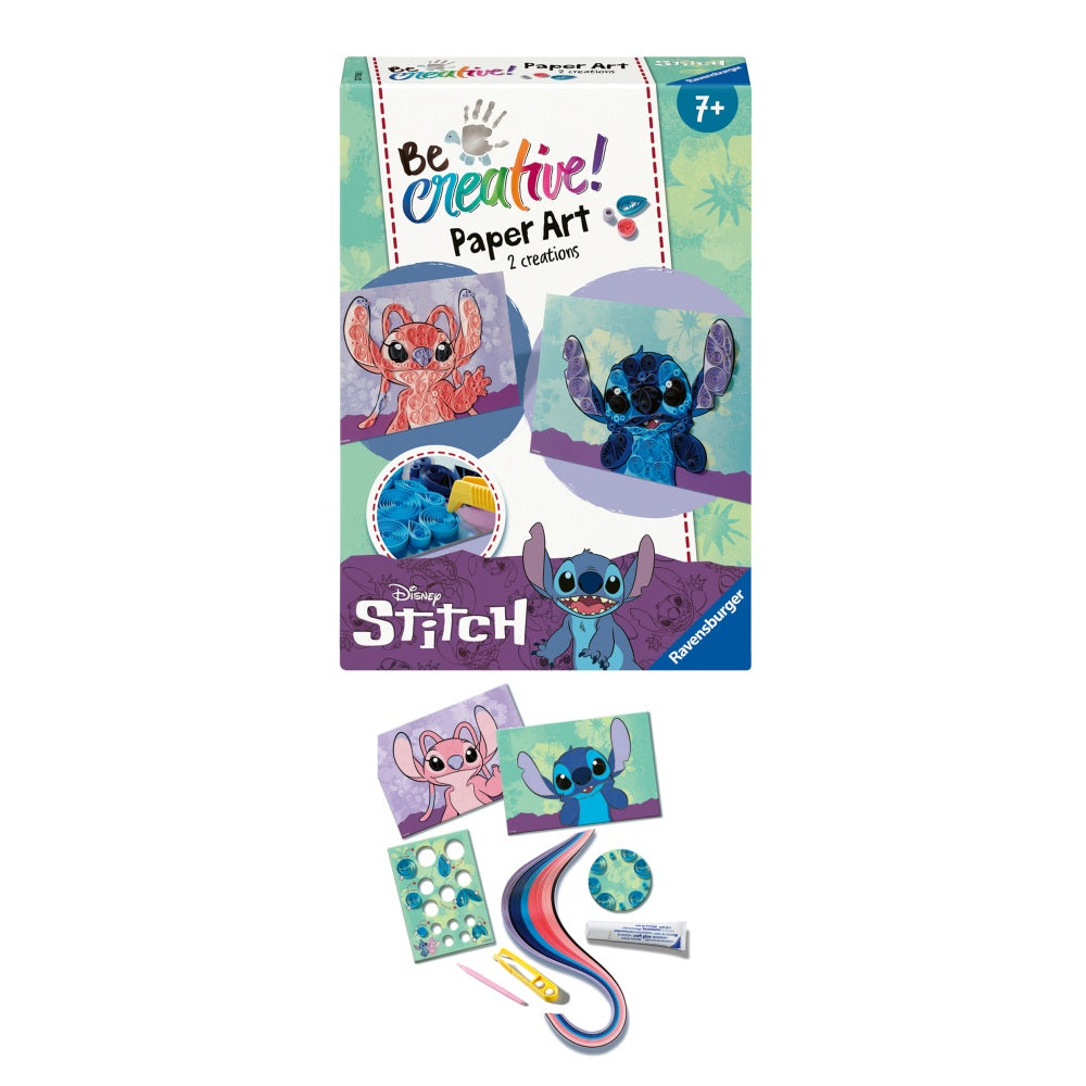 Be Creative Set mini de creatie din hartie Disney Stitch folosind tehnica Quilling