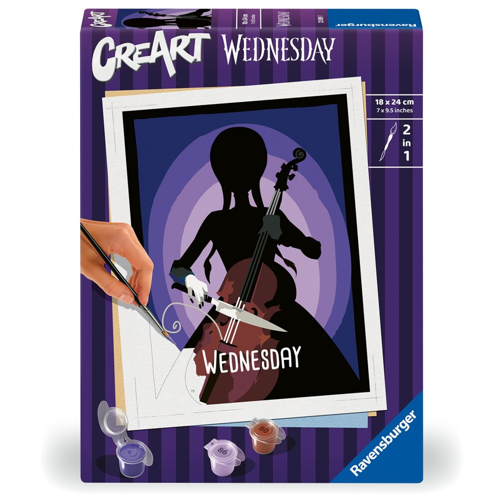 CREART PICTURA PE NUMERE PENTRU COPII WEDNESDAY - RAVENSBURGER (RVSPBN23889)