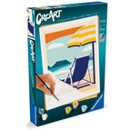 CREART PICTURA PE NUMERE PENTRU ADULTI RELAXARE LA PLAJA - RAVENSBURGER (RVSPBN23897)