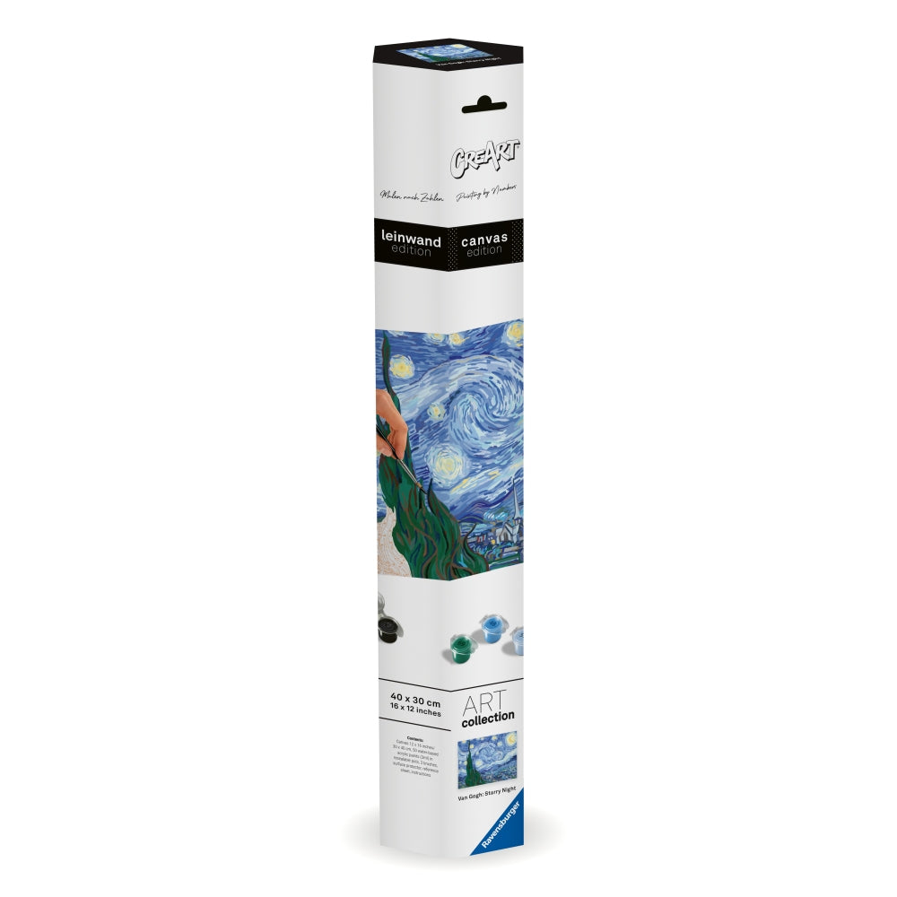 CREART PICTURA PE NUMERE PENTRU ADULTI TABLOU CANVAS VAN GOGH NOAPTE INSTELATA - RAVENSBURGER (RVSPBN23915)