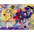 CREART PICTURA PE NUMERE PENTRU ADULTI TABLOU CANVAS KANDINSKY GALBEN ROSU ALBASTRU - RAVENSBURGER (RVSPBN23918)