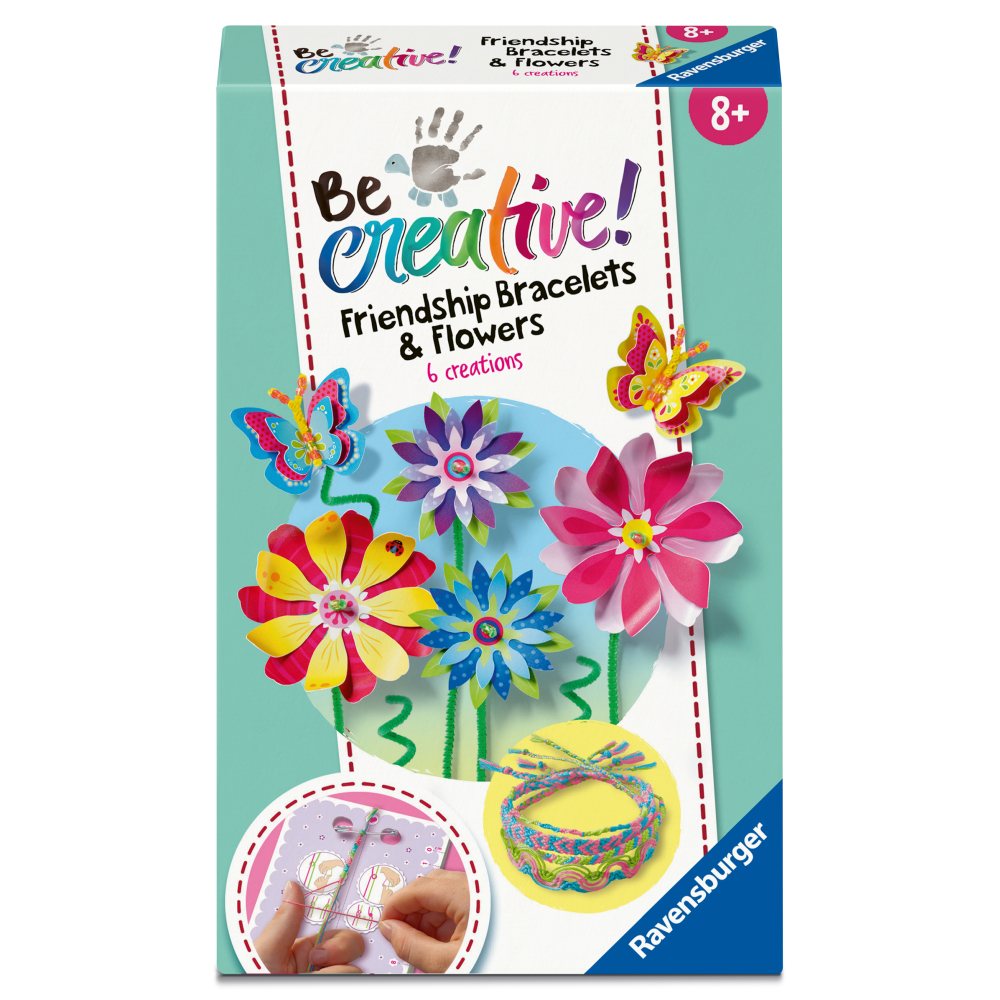 BE CREATIVE SET MINI DE CREATIE FLORI SI BRATARI - RAVENSBURGER (RVSAC23963)