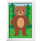 CREART PICTURA PE NUMERE PENTRU COPII URS SALBATIC - RAVENSBURGER (RVSPBN23968)