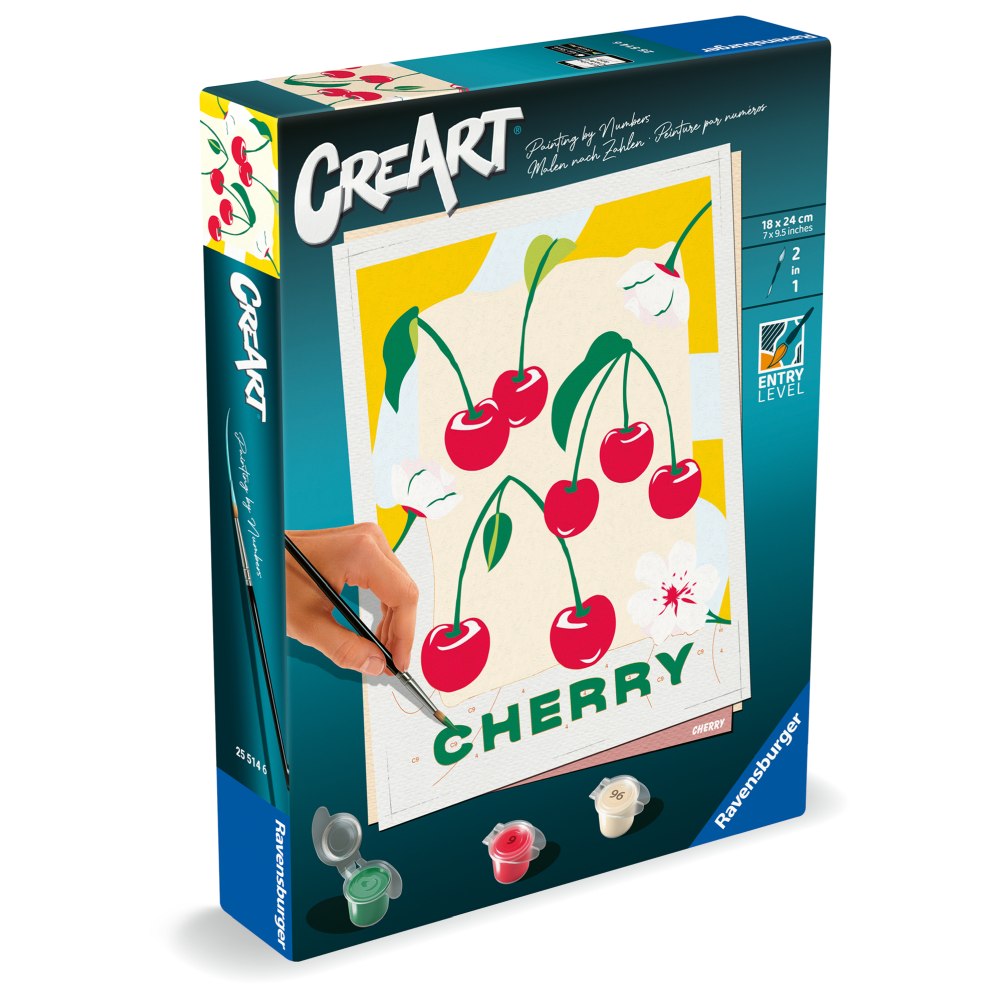 CREART PICTURA PE NUMERE PENTRU ADULTI CIRESE - RAVENSBURGER (RVSPBN25514)