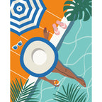 CREART PICTURA PE NUMERE PENTRU ADULTI MOMENTE DE RELAXARE LA PISCINA - RAVENSBURGER (RVSPBN25523)