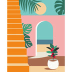 CREART PICTURA PE NUMERE PENTRU ADULTI VIBE DE VACANTA - RAVENSBURGER (RVSPBN25524)