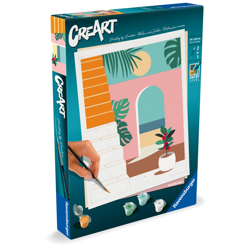 CREART PICTURA PE NUMERE PENTRU ADULTI VIBE DE VACANTA - RAVENSBURGER (RVSPBN25524)