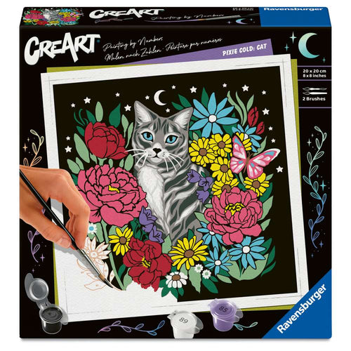 CREART PICTURA PE NUMERE PENTRU ADULTI EDITIE PIXIE COLD PISICA - RAVENSBURGER (RVSPBN25855)