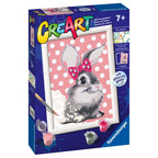 CREART PICTURA PE NUMERE PENTRU COPII IEPURAS CU FUNDA - RAVENSBURGER (RVSPBN28933)