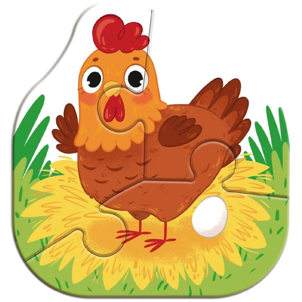 PUZZLE 4 IN 1 - FERMA VESELA ( 2, 3, 4 PIESE) - DODO (DO300686)