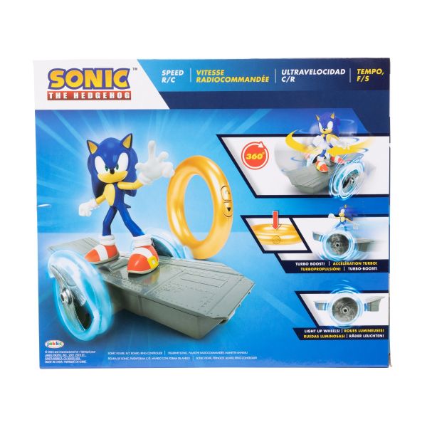 NINTENDO SONIC - FIGURINA SONIC CU SKATEBOARD - JAKKS PACIFIC (417014) - Libelula Vesela - Jucarii