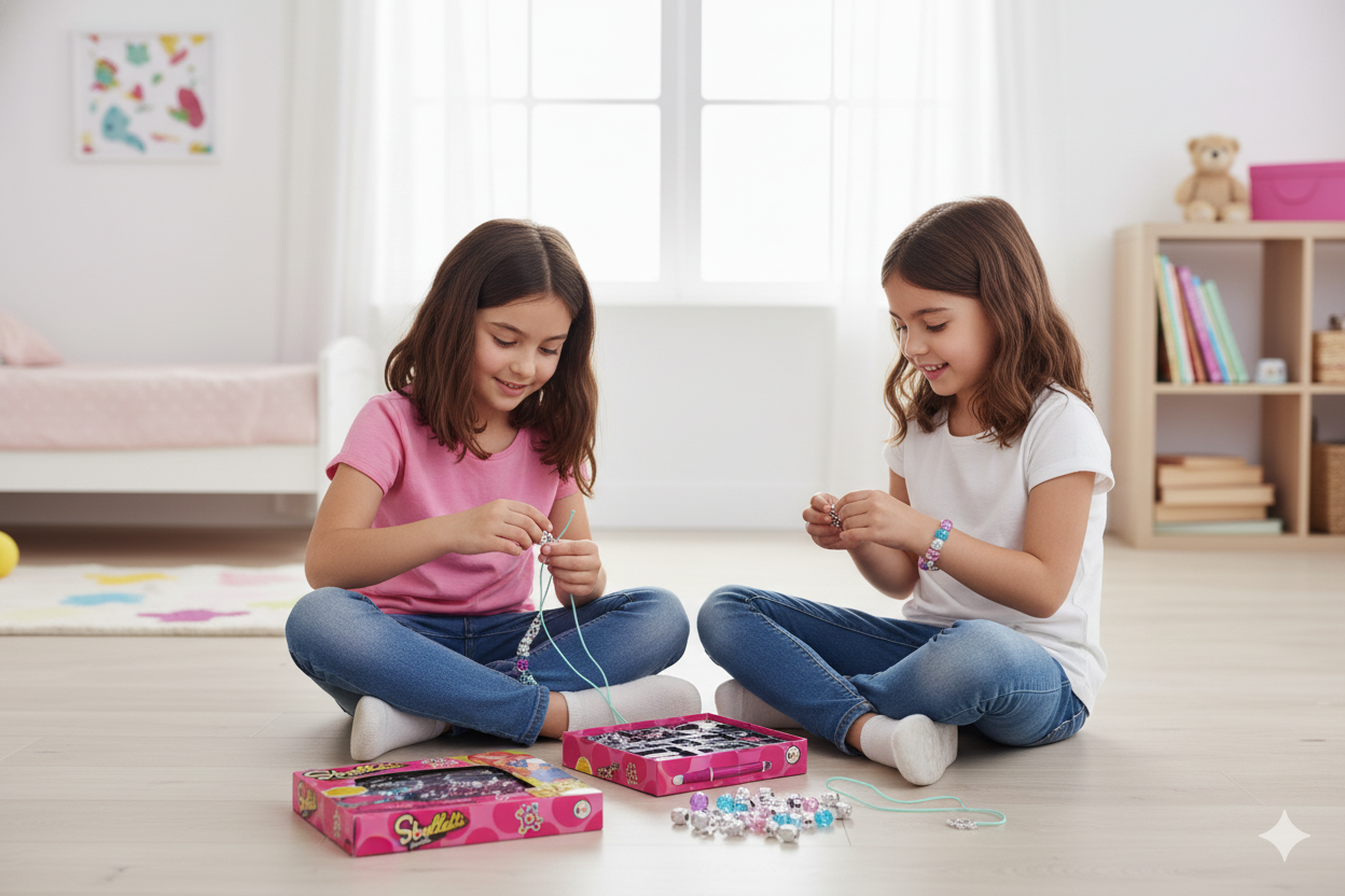 SET CREATIE BRATARI CU CHARM-URI ARGINTII SI BILE COLORATE - GLOBO (GL42529)