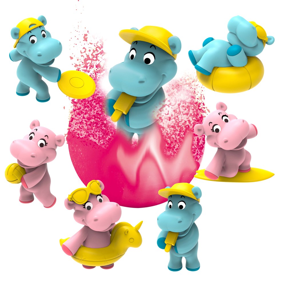 BILA DE BAIE INKEE CU SURPRIZA HIPOPOTAM LA PLAJA - CRAZE (CRZ43417)