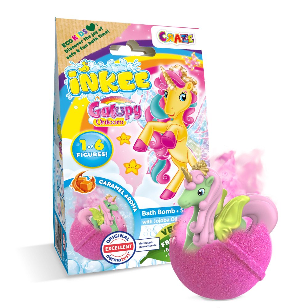BILA DE BAIE CU SURPRIZA UNICORN GALUPY - CRAZE (CRZ43547)