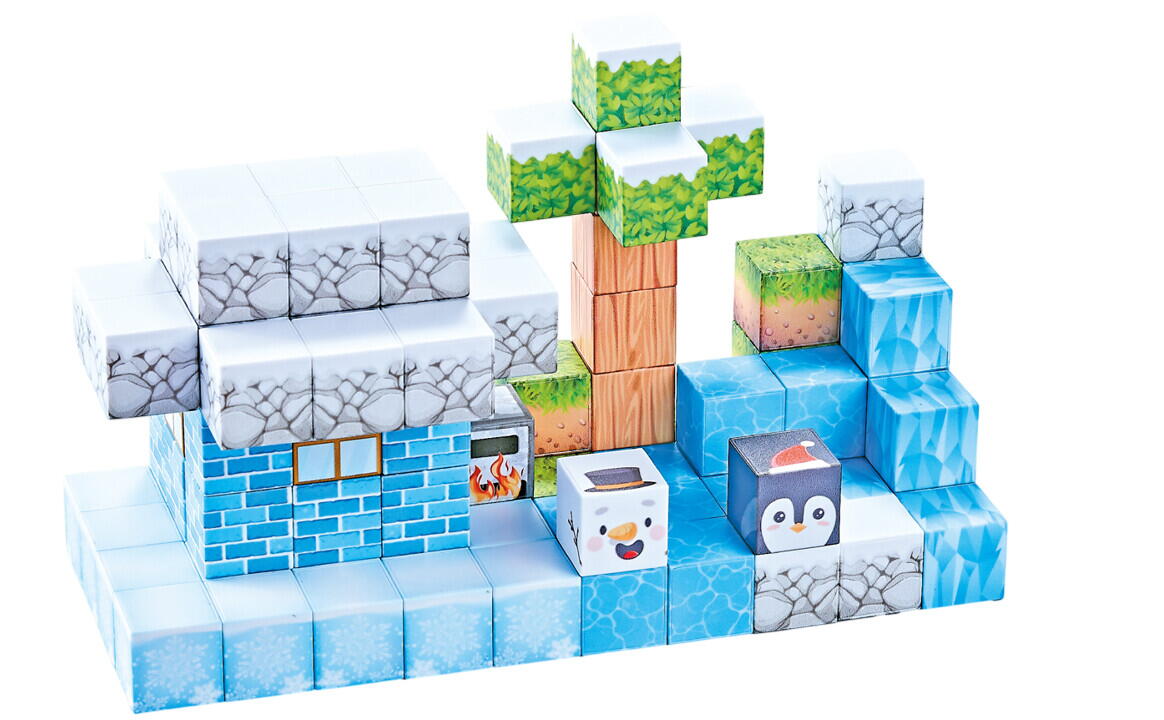 CUBURI MAGNETICE - IARNA 92 PIESE (2.5 CM) - BUFNITEL (CH1264)