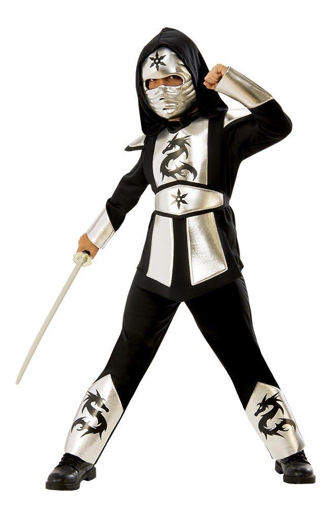 COSTUM DE CARNAVAL - NINJA (ARGINTIU) - RUBIES (641142)