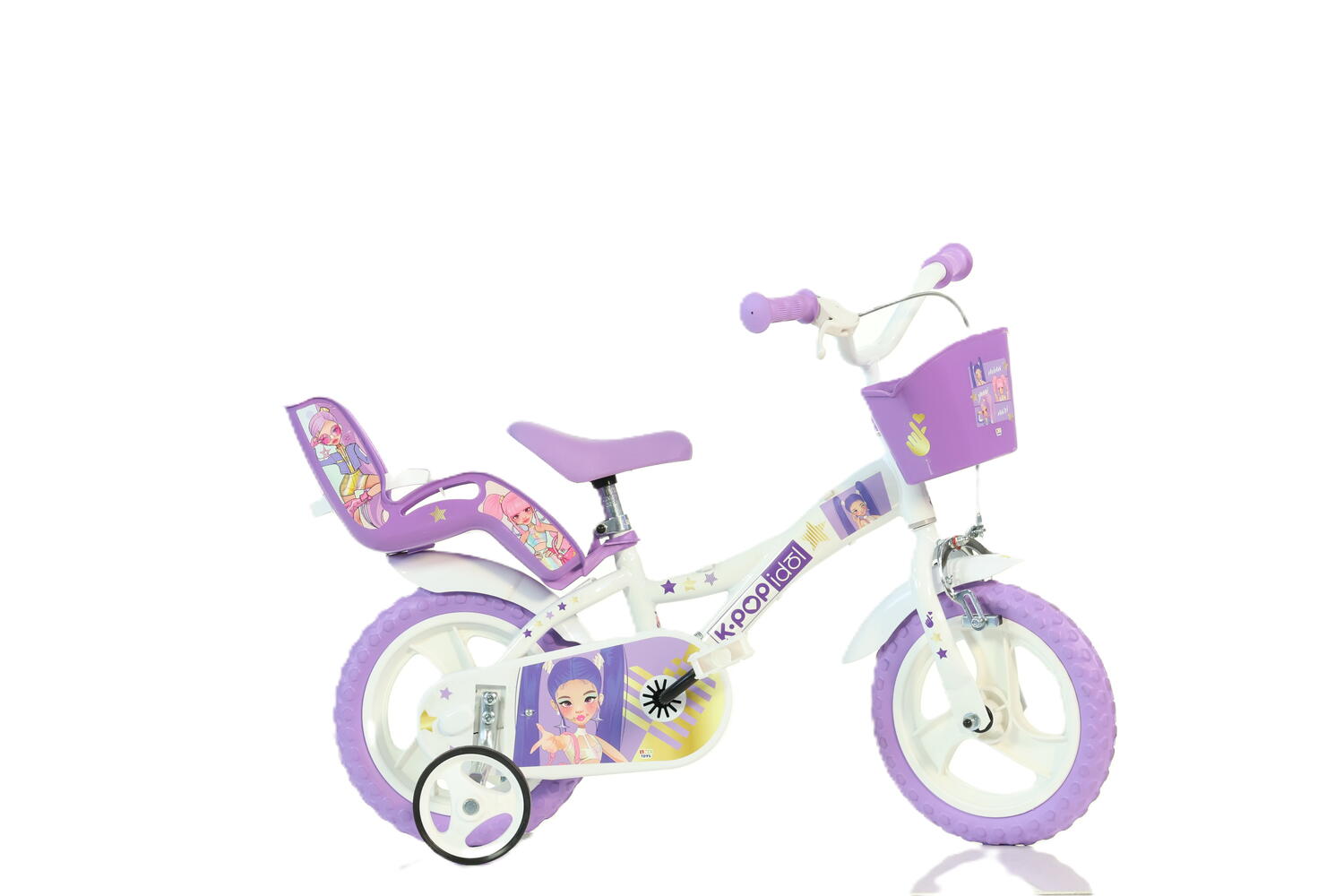 BICICLETA COPII 12'' K-POP - DINO BKES (612GL-KP)