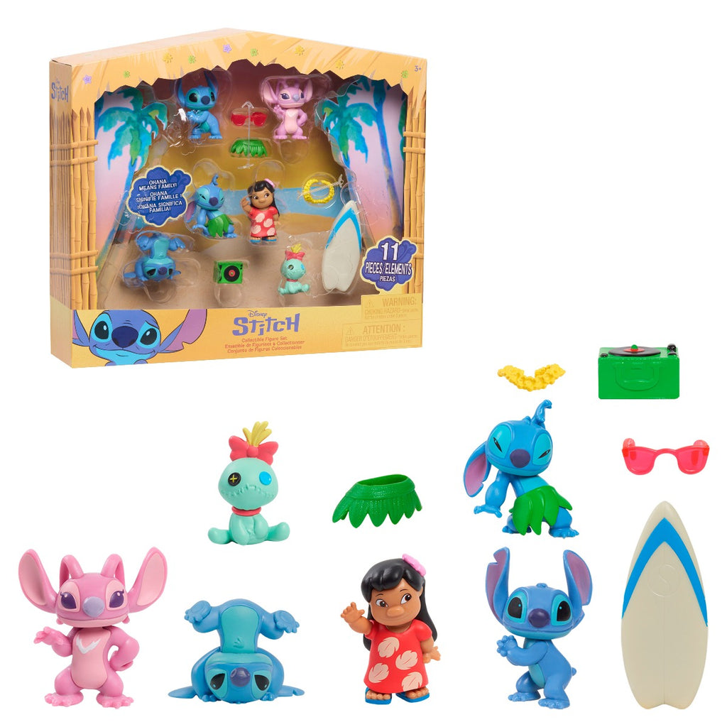 DISNEY STITCH - SET MINI-FIGURINE SI ACCESORII BLISTER - JAKKS PACIFIC (46112)