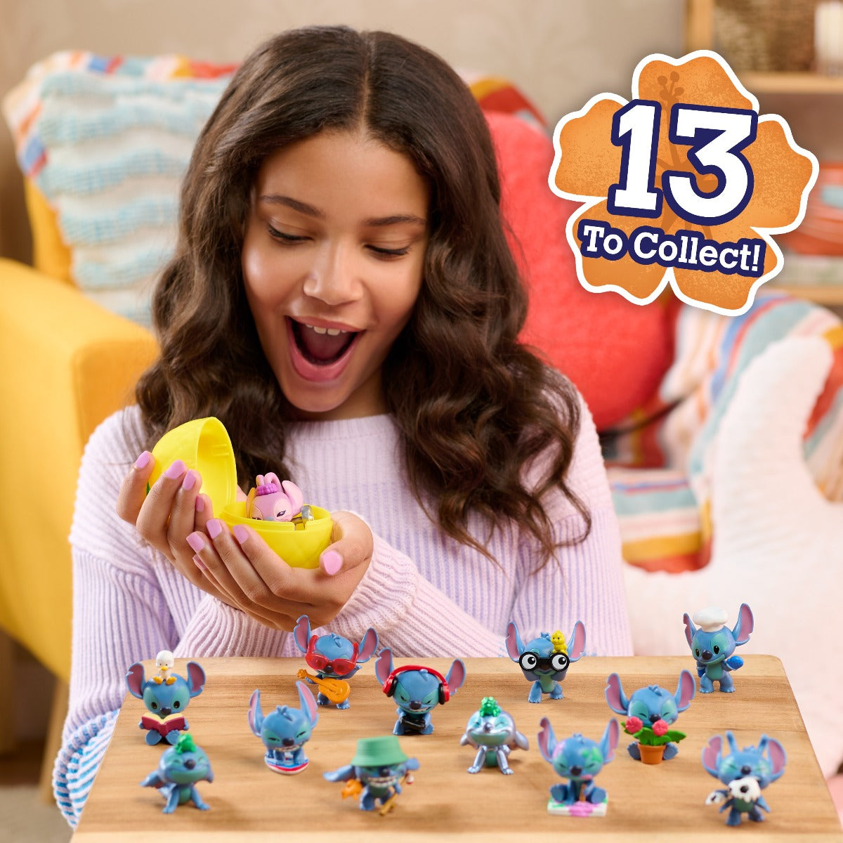 DISNEY STITCH - MINI-FIGURINA ASCUNSA IN CAPSULA, HOBBY S1 (46227)