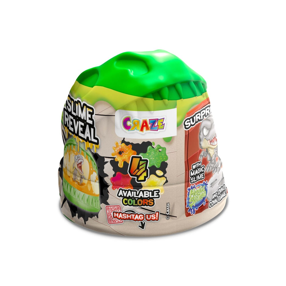 CAPSULA SLIME MAGIC CU SURPRIZA FIGURINA DINOZAUR - CRAZE (CRZ46319)