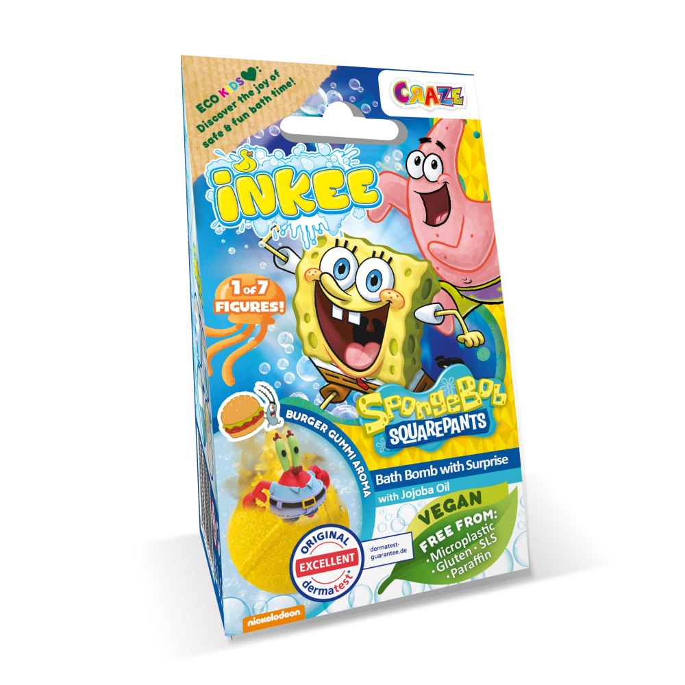 SPONGE BOB SURPRISE BATH BALL - CRAZE (CRZ48412)