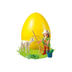 PLAYMOBIL - ZOO CARETAKE EGG PIECE WITH ALPACA - PLAYMOBIL SURPRISE EGGS (PM4944)