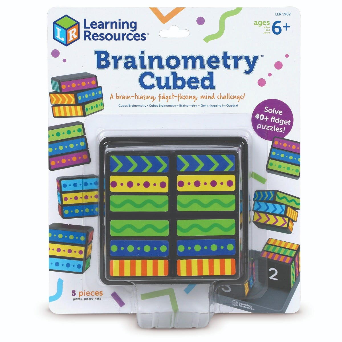 JOC DE LOGICA - CUBURI BRAINOMETRY - LEARNING RESOURCES (LER5902)