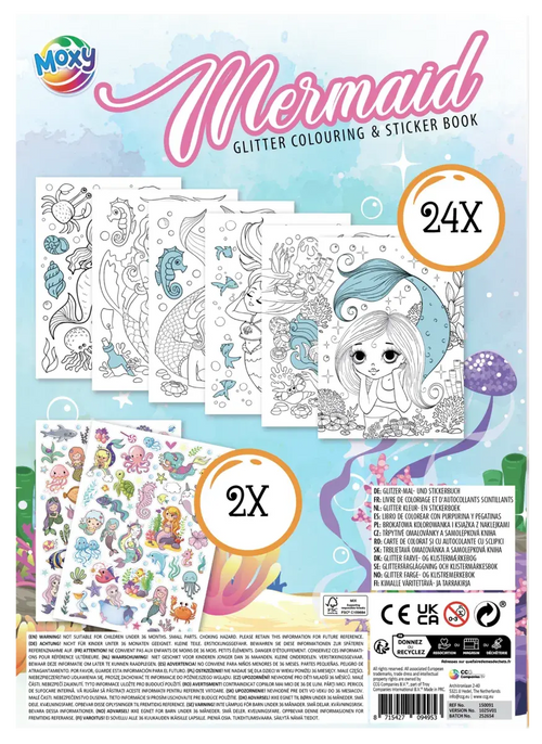 CARTE DE COLORAT CU ABTIBILDURI - SIRENA MAGICA - MOXY (150091-1)