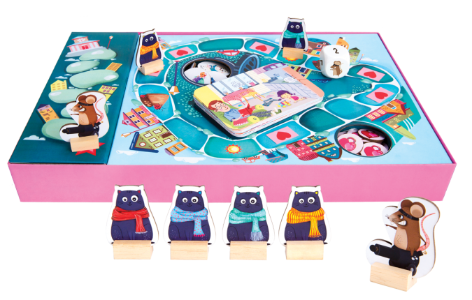 JOC INTERACTIV - PISICUTELE AMABILE - CHALK AND CHUCKLES (NV606) - Libelula Vesela - Jucarii