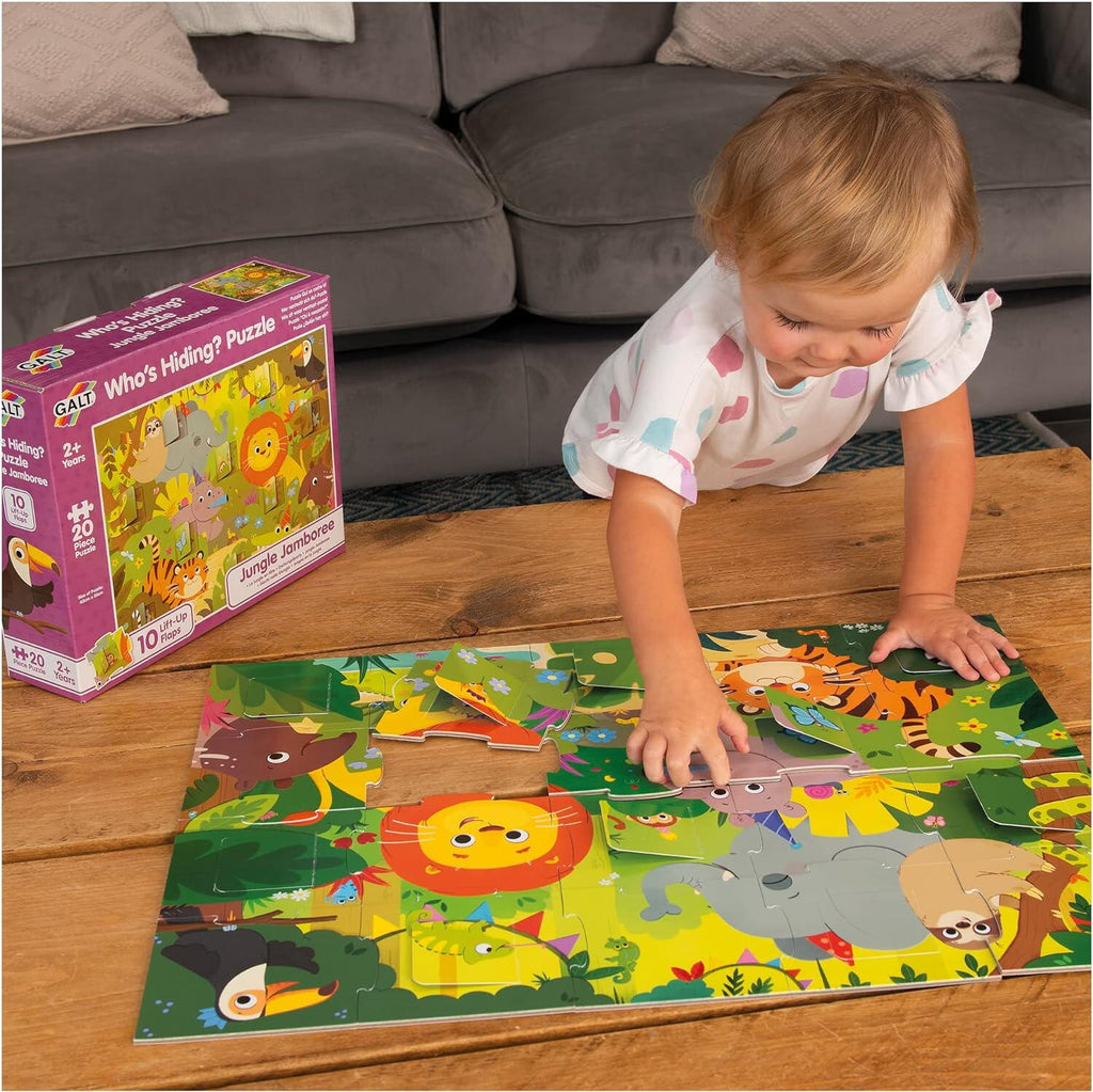 OPEN THE WINDOWS PUZZLE - JUNGLE (20 PIECES) - GALT (1005539)