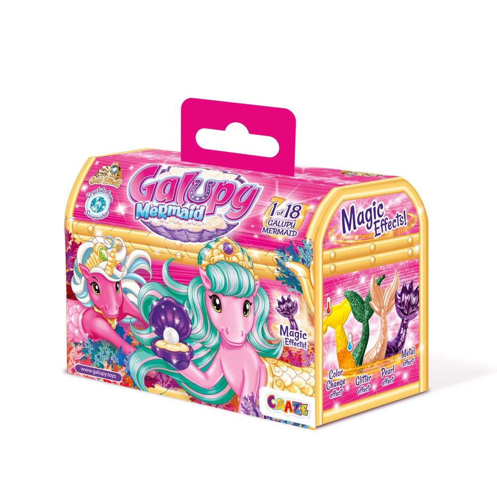 GALUPY MERMAID FIGURINE IN CHEST - CRAZE (CRZ50576)
