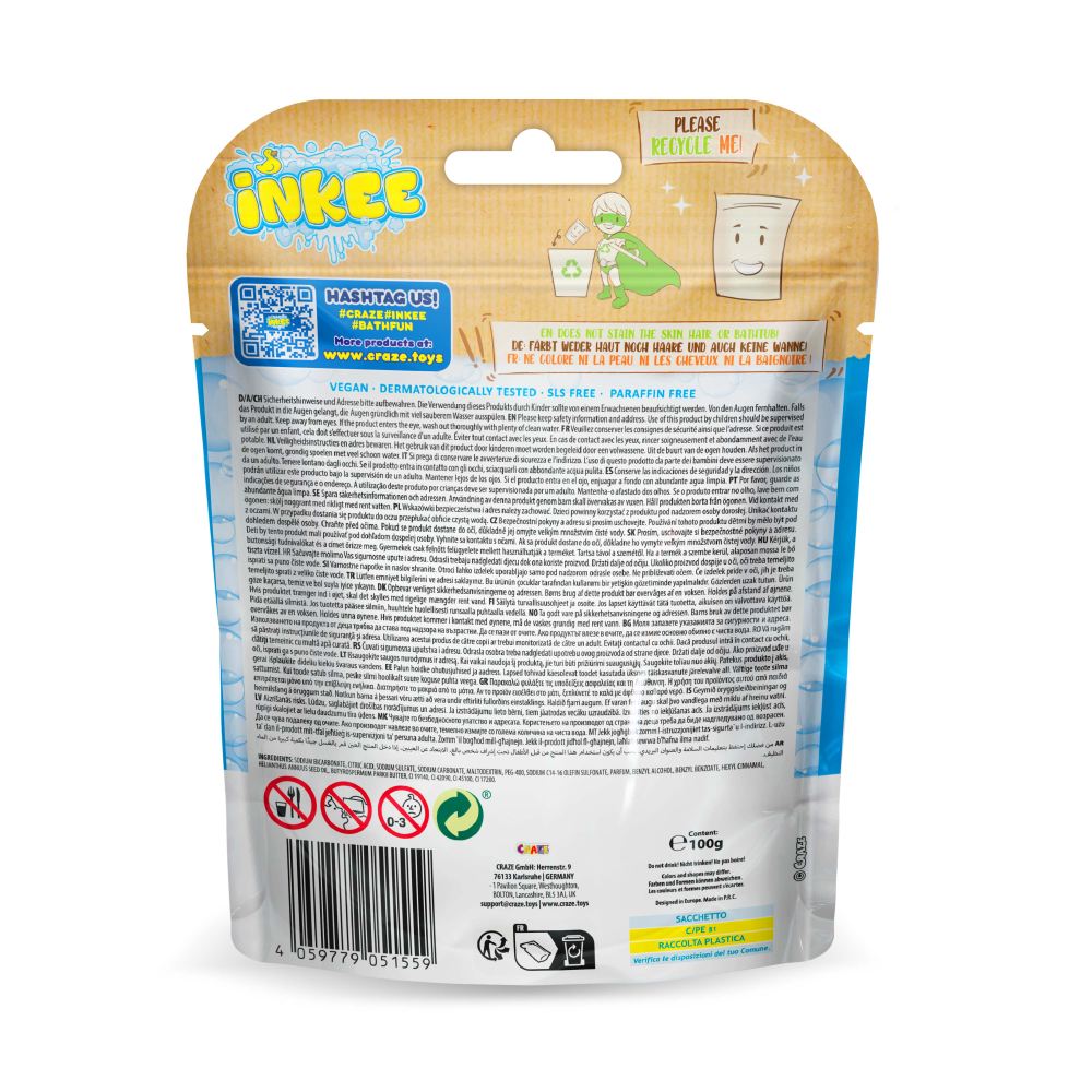 GRANULE EFERVESCENTE DE BAIE INKEE UNICORN GALUPY - CRAZE (CRZ51559)