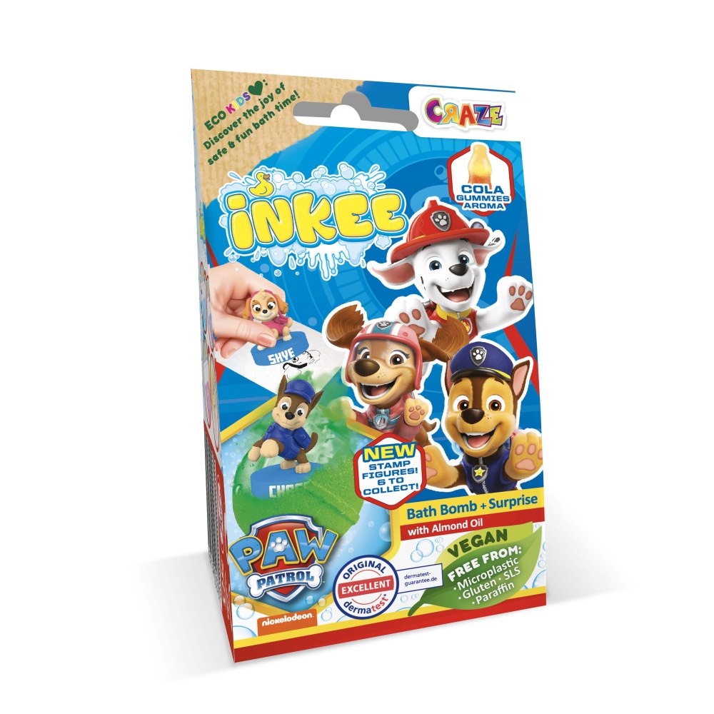 BILA DE BAIE INKEE CU SURPRIZA FIGURINA STAMPILA PAW PATROL - CRAZE (CRZ52327)