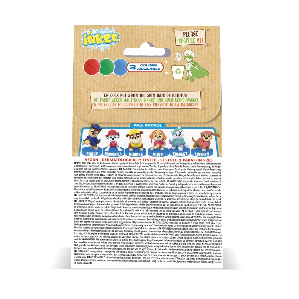 BILA DE BAIE INKEE CU SURPRIZA FIGURINA STAMPILA PAW PATROL - CRAZE (CRZ52327)