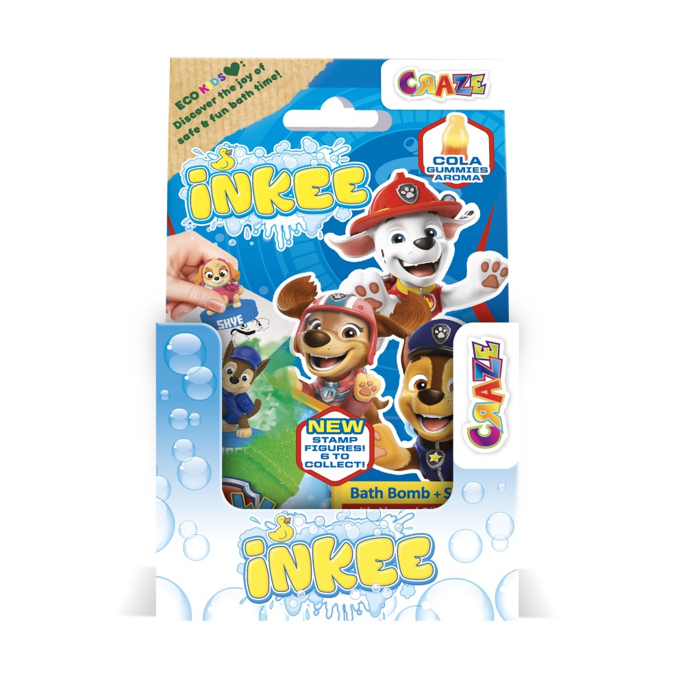 BILA DE BAIE INKEE CU SURPRIZA FIGURINA STAMPILA PAW PATROL - CRAZE (CRZ52327)