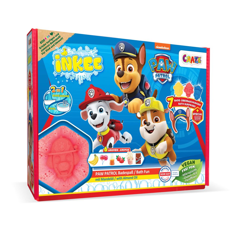 SET CADOU DE BAIE INKEE CU 7 SURPRIZE PAW PATROL - CRAZE (CRZ53799)