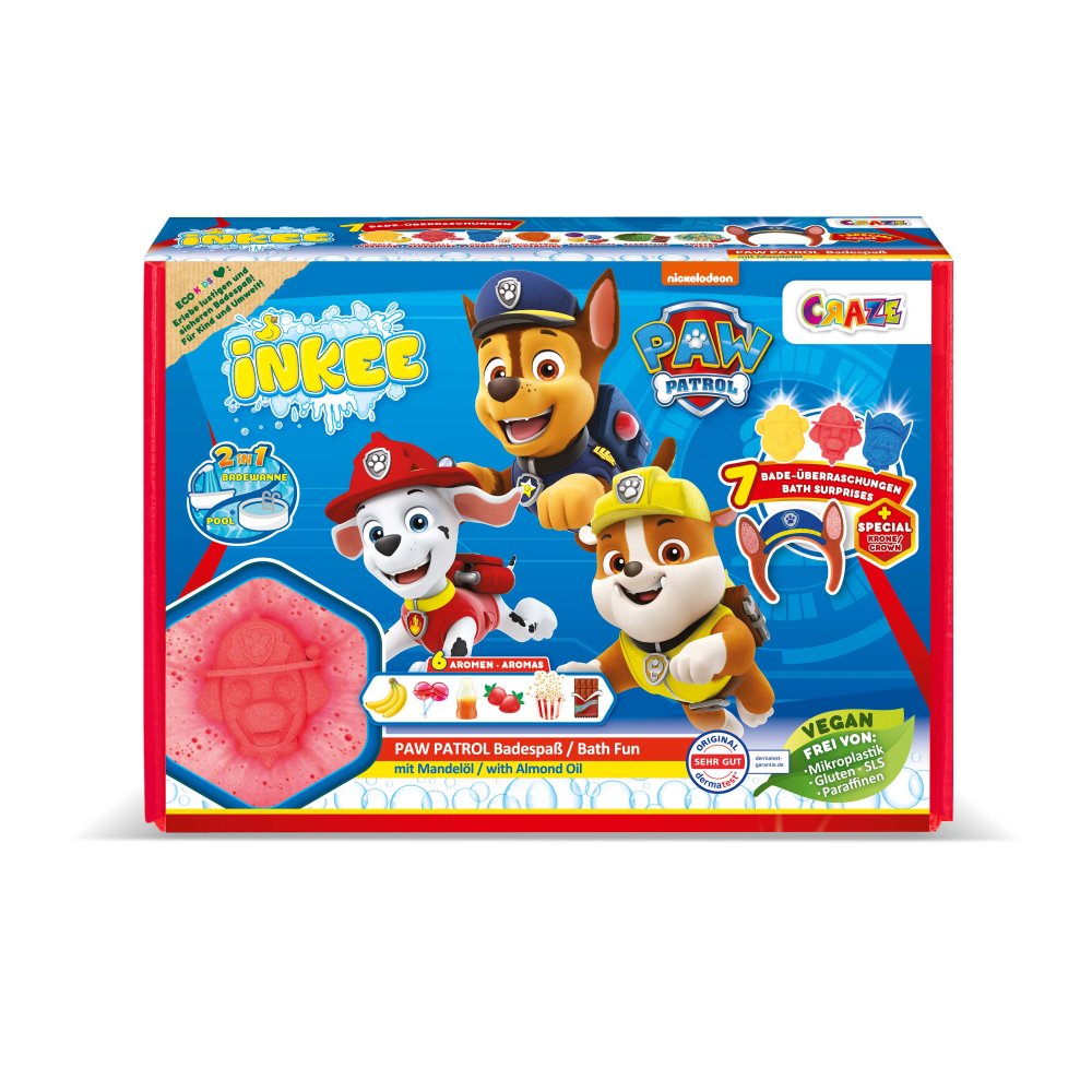 SET CADOU DE BAIE INKEE CU 7 SURPRIZE PAW PATROL - CRAZE (CRZ53799)