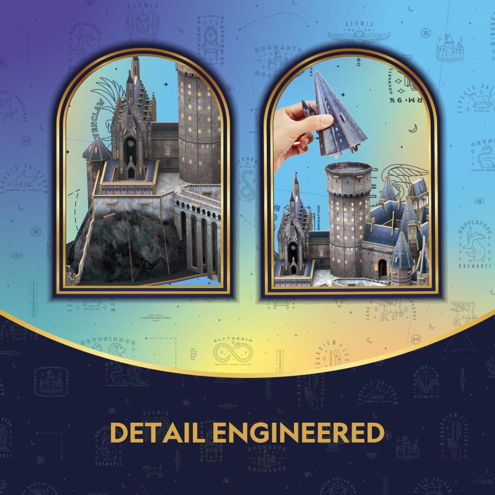 PUZZLE 3D HARRY POTTER CASTELUL HOGWARTS 198 PIESE - CUBIC FUN (CU540302)