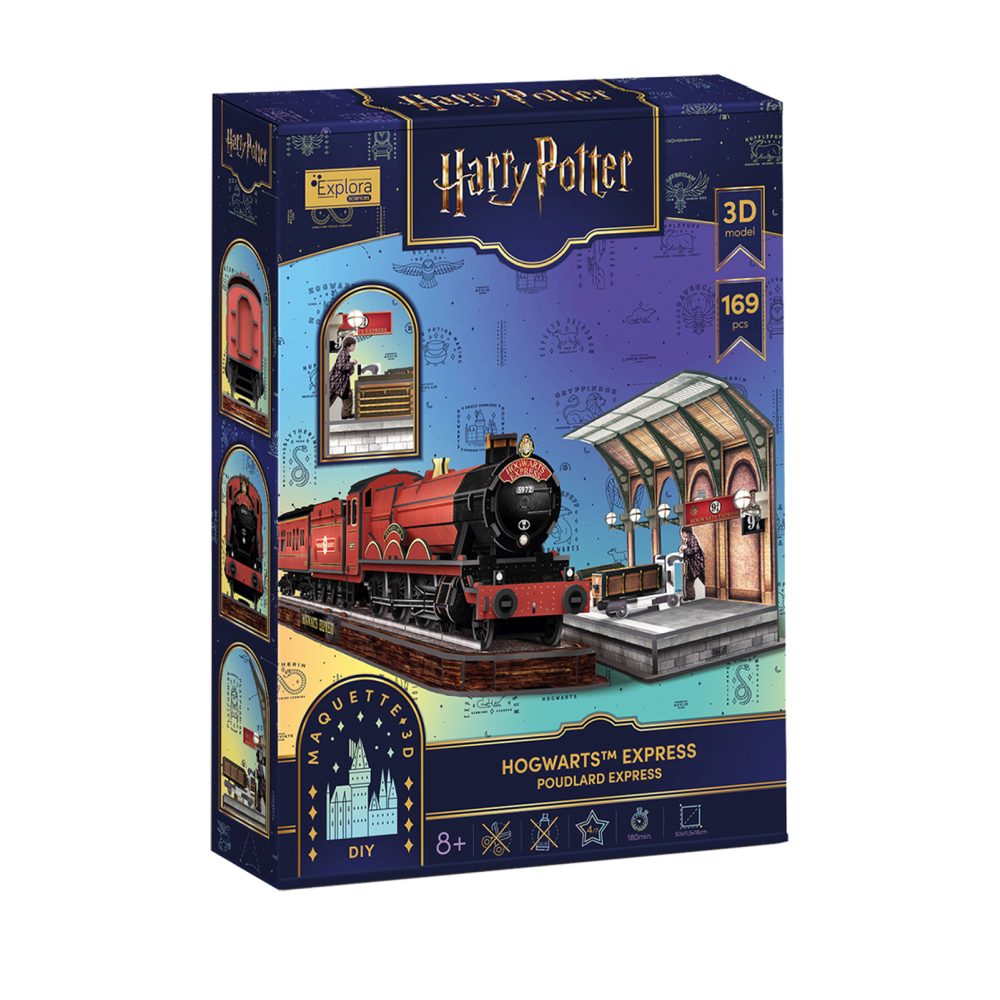 PUZZLE 3D HARRY POTTER TRENUL HOGWARTS EXPRESS 169 PIESE - CUBIC FUN (CU540303)