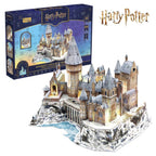 PUZZLE 3D CU LED HARRY POTTER CASTELUL HOGWARTS IN ZAPADA 202 PIESE - CUBIC FUN (CU540312)