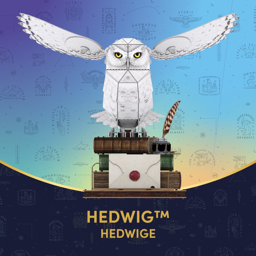 PUZZLE 3D HARRY POTTER BUFNITA HEDWIG 82 PIESE - CUBIC FUN (CU540314)