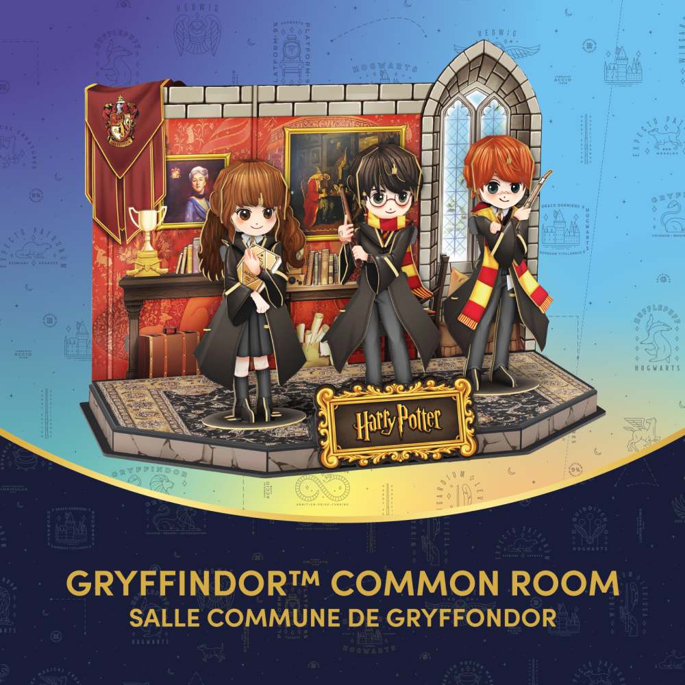 PUZZLE 3D HARRY POTTER SALA COMUNA GRYFFINDOR 113 PIESE - CUBIC FUN (CU540315)