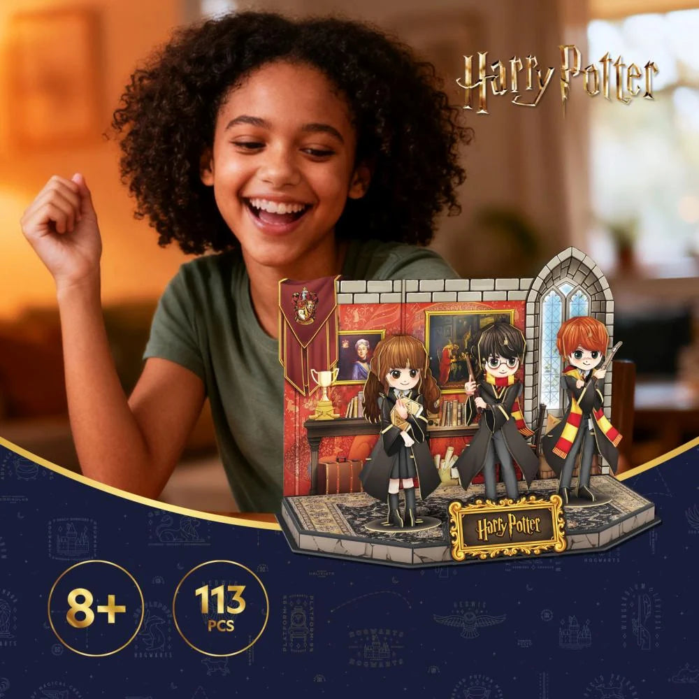 PUZZLE 3D HARRY POTTER SALA COMUNA GRYFFINDOR 113 PIESE - CUBIC FUN (CU540315)
