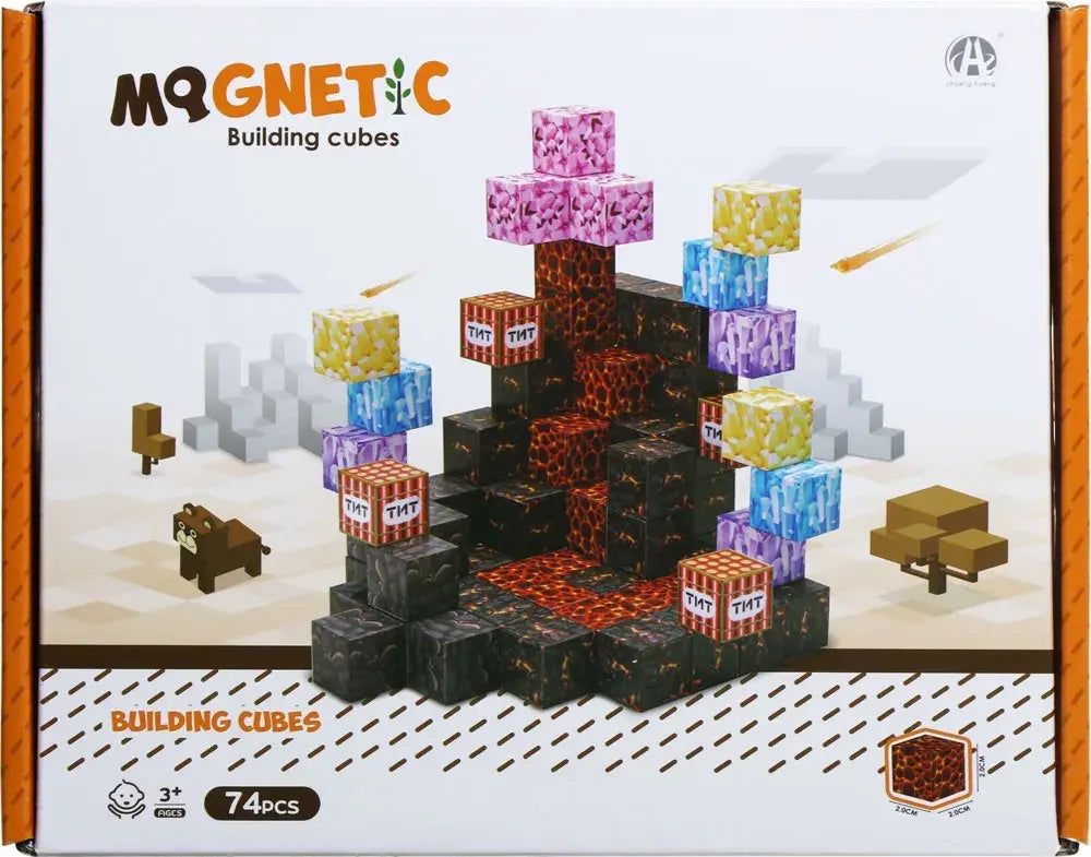 CUBURI MAGNETICE - TNT 74 PIESE (2 CM) - BUFNITEL (CH1351)