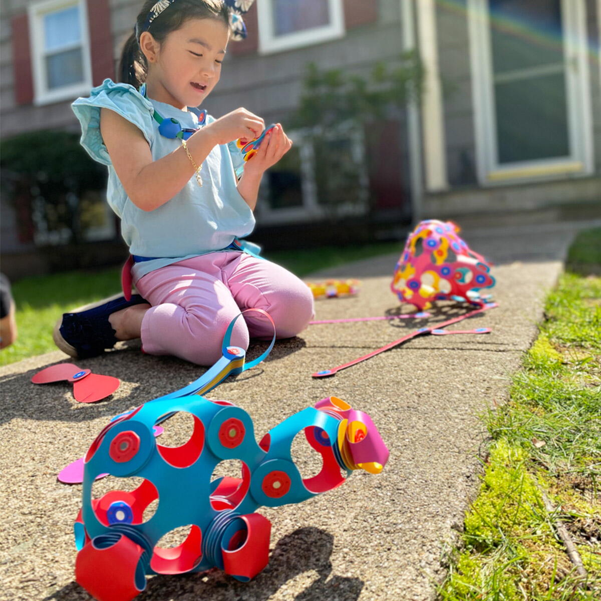 CLIXO® MAGNETIC BUILDING TOY - CREW BLUE &amp; GREEN (30 PIECES) - CLIXO (CL-CREW-BG-1)