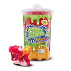 MAGIC SLIME XXL 600 ML MIX DE TREI CULORI CU FIGURINA CARE ABSOARBE SLIME-UL MODELE ASORTATE - CRAZE (CRZ54031)