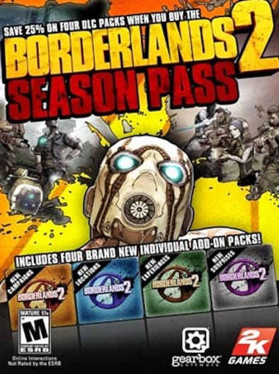 BORDERLANDS 2 + SEASON PASS (DLC) - PC - STEAM - MULTILANGUAGE - WORLDWIDE